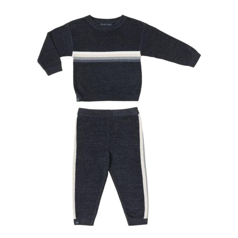 Barefoot Dreams  Baby Stripe Set, Blue